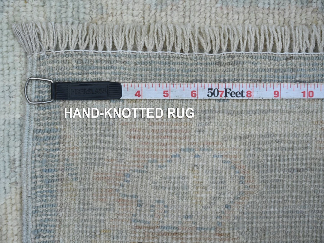 2'9" x 20'2" New Hand Knotted Grey Wool Runner Oriental Rug - MOA10222308