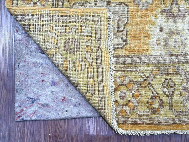 2'8" x 13'5" New Hand Knotted Brown Wool Runner Oriental Rug - MOA10222309