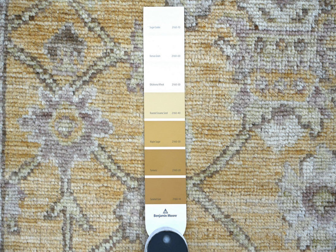 2'8" x 13'5" New Hand Knotted Brown Wool Runner Oriental Rug - MOA10222309