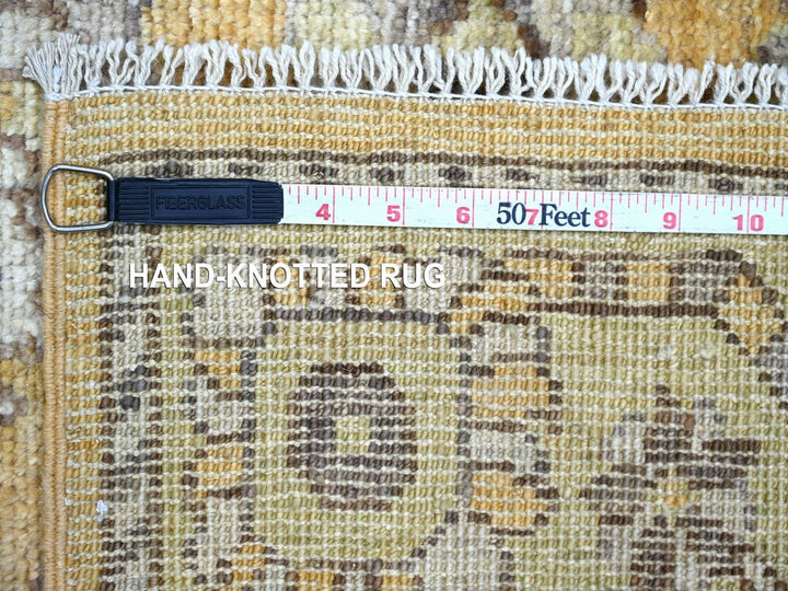 2'8" x 13'5" New Hand Knotted Brown Wool Runner Oriental Rug - MOA10222309