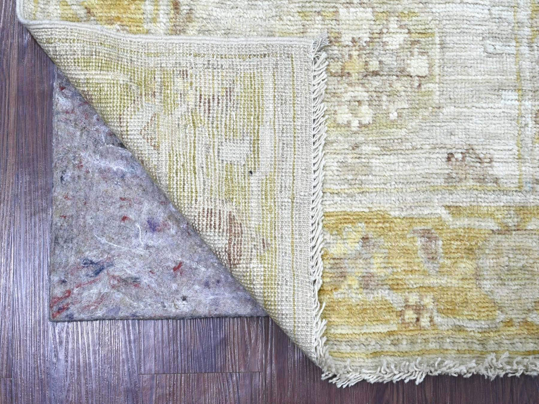 2'8" x 7'10" New Hand Knotted Grey Wool Runner Oriental Rug - MOA10222310