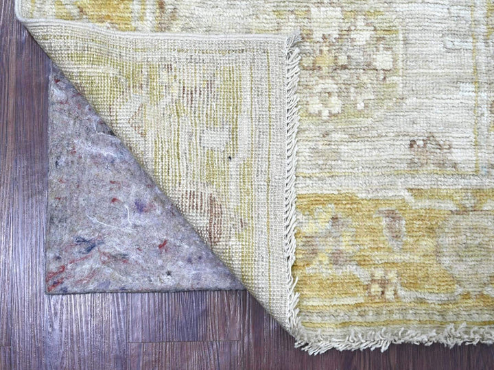 2'8" x 7'10" New Hand Knotted Grey Wool Runner Oriental Rug - MOA10222310