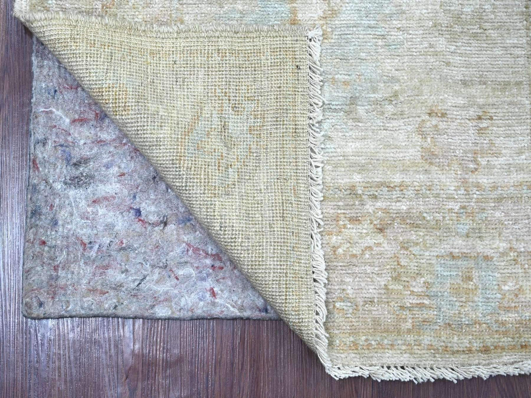 2'11" x 6'0" New Hand Knotted Grey Wool Runner Oriental Rug - MOA10222311