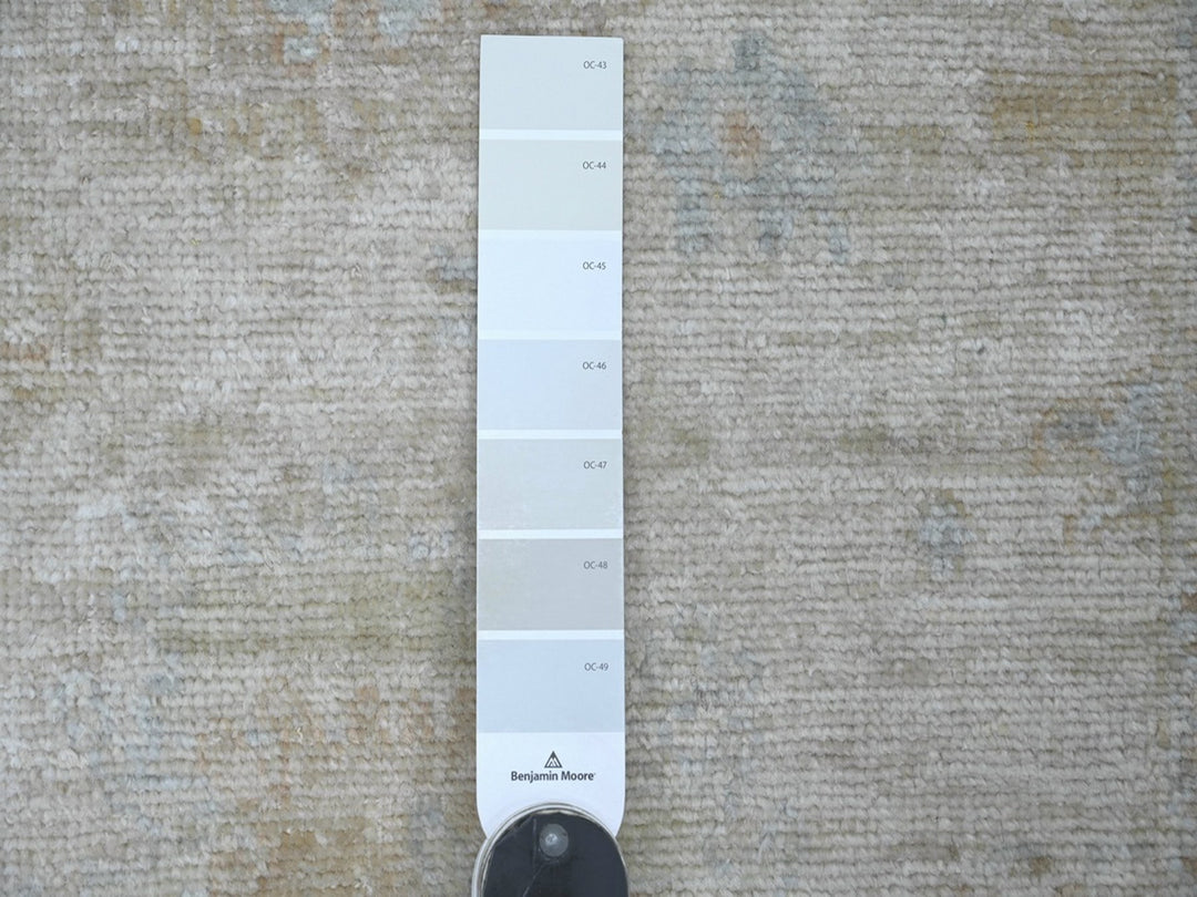 2'11" x 6'0" New Hand Knotted Grey Wool Runner Oriental Rug - MOA10222311