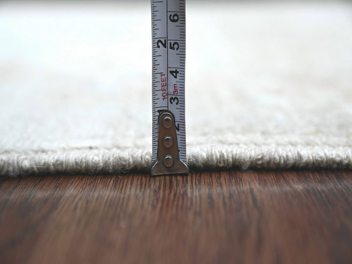 2'11" x 6'0" New Hand Knotted Grey Wool Runner Oriental Rug - MOA10222311