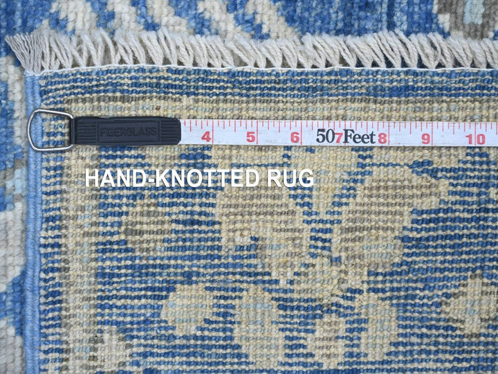 2'11" x 9'0" New Hand Knotted Blue Wool Runner Oriental Rug - MOA10222312