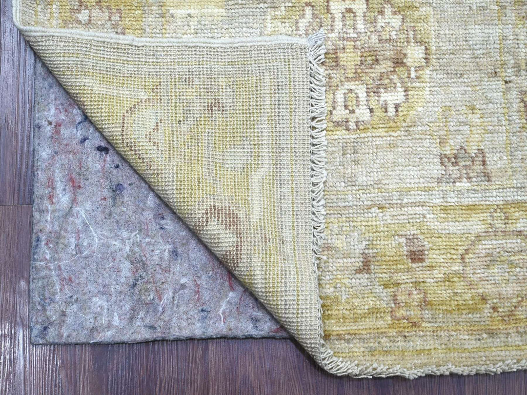 2'7" x 15'2" New Hand Knotted Grey Wool Runner Oriental Rug - MOA10222314