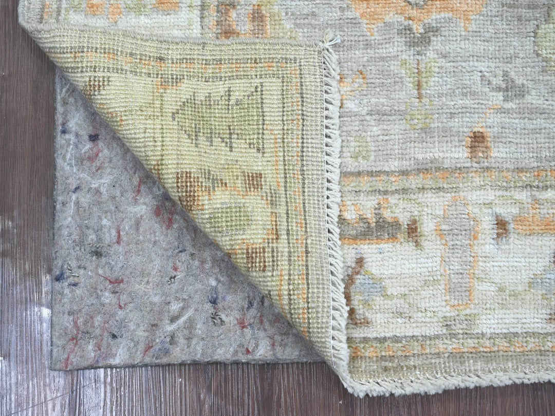 3'0" x 5'10" New Hand Knotted Grey Wool Runner Oriental Rug - MOA10222315