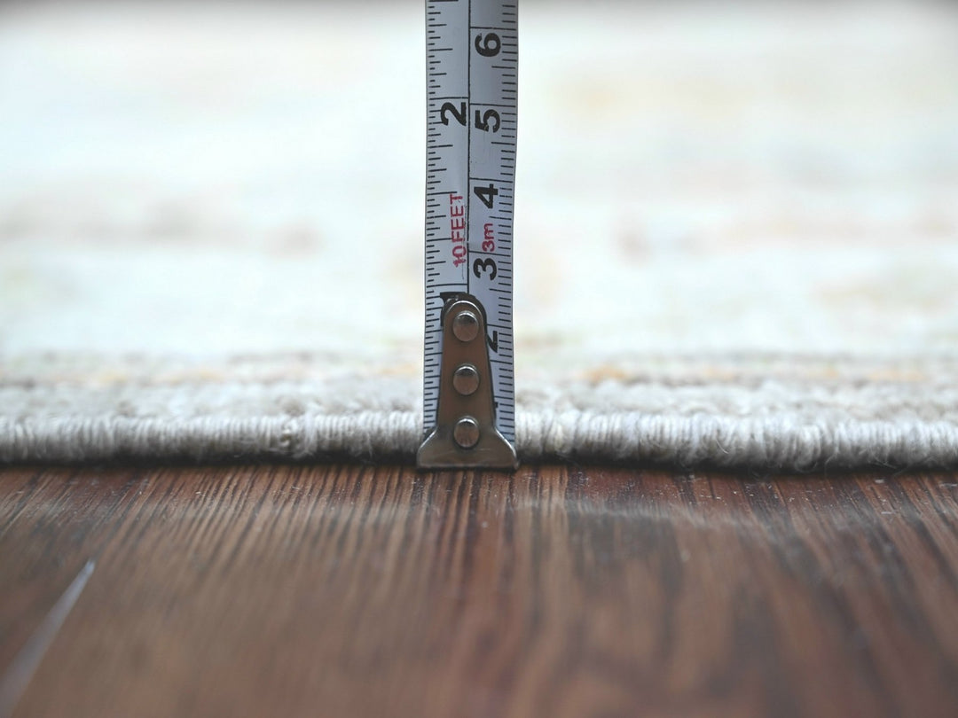 3'0" x 5'10" New Hand Knotted Grey Wool Runner Oriental Rug - MOA10222315