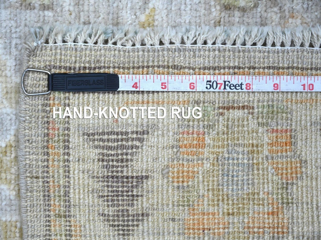 3'0" x 5'10" New Hand Knotted Grey Wool Runner Oriental Rug - MOA10222315