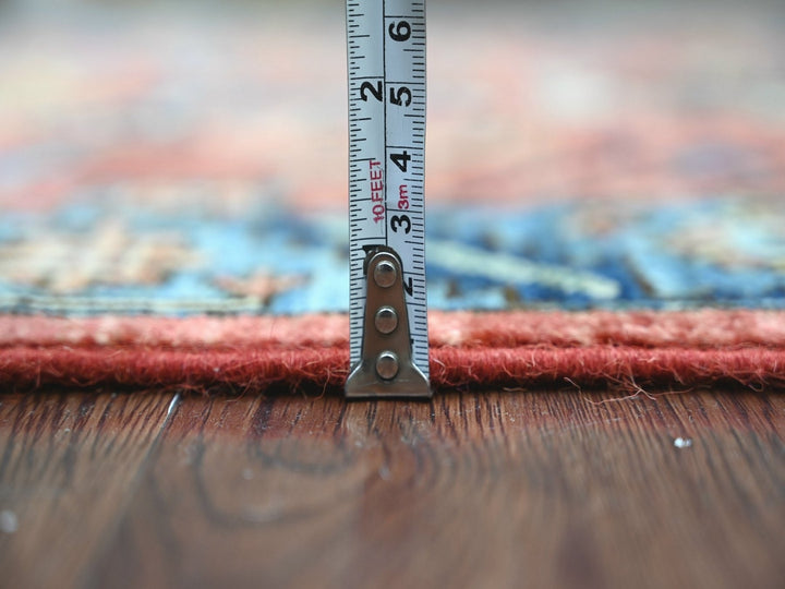 3'1" x 15'4" New Hand Knotted Orange Wool Runner Oriental Rug - MOA10222318