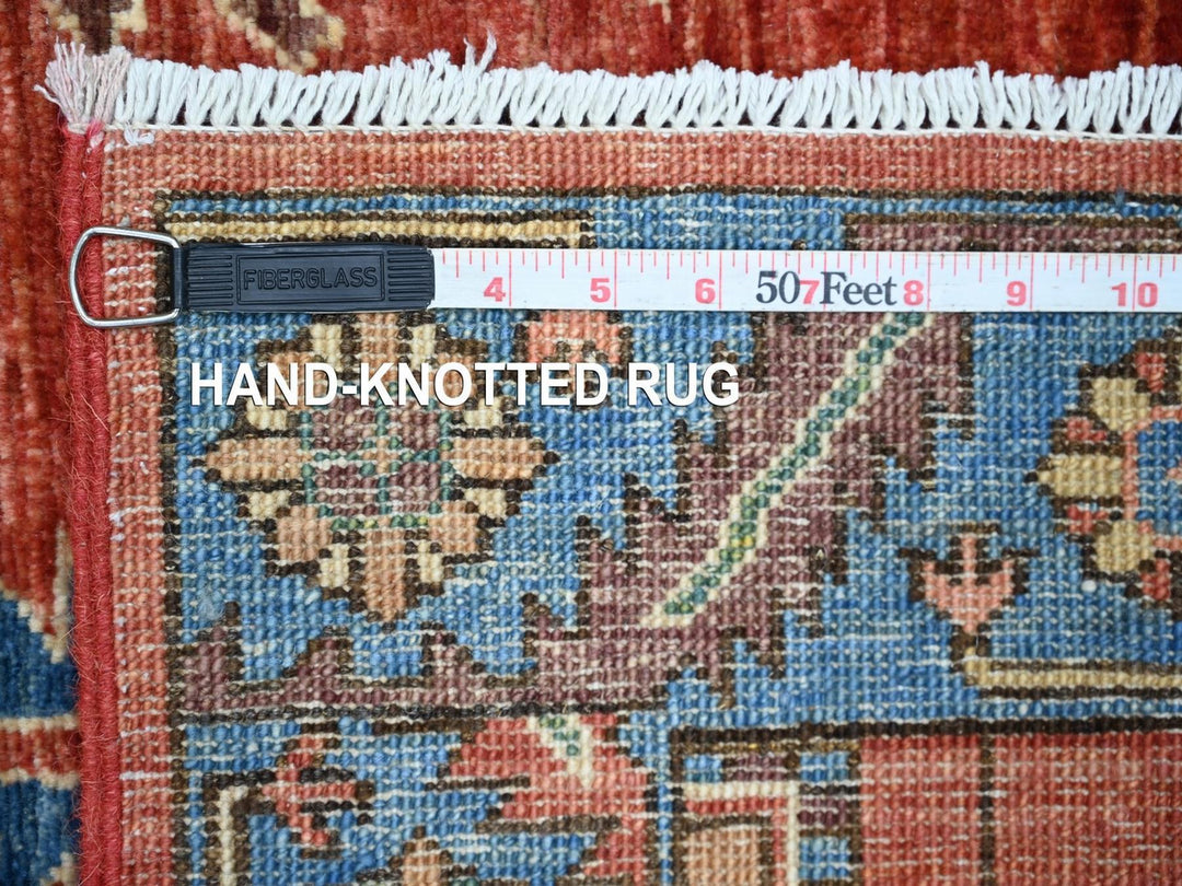 3'1" x 15'4" New Hand Knotted Orange Wool Runner Oriental Rug - MOA10222318
