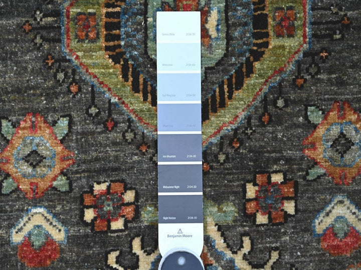 2'8" x 8'0" New Hand Knotted Brown Wool Runner Oriental Rug - MOA10222319