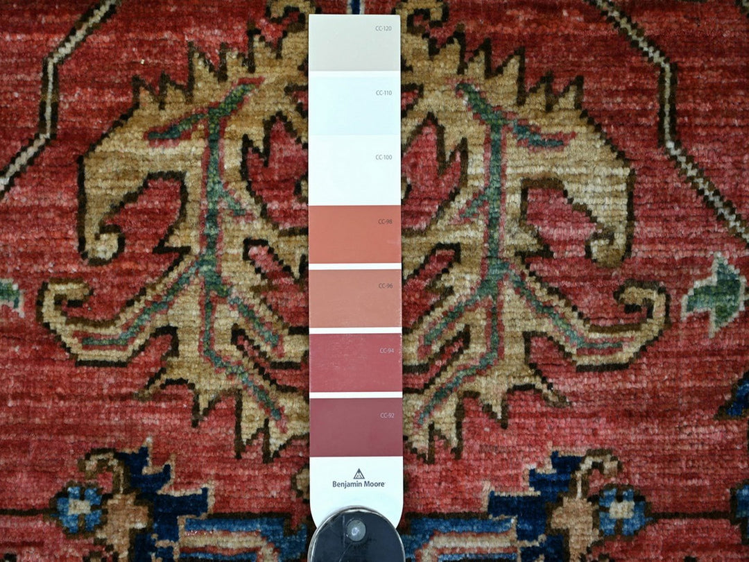 3'0" x 7'7" New Hand Knotted Orange Wool Runner Oriental Rug - MOA10222320