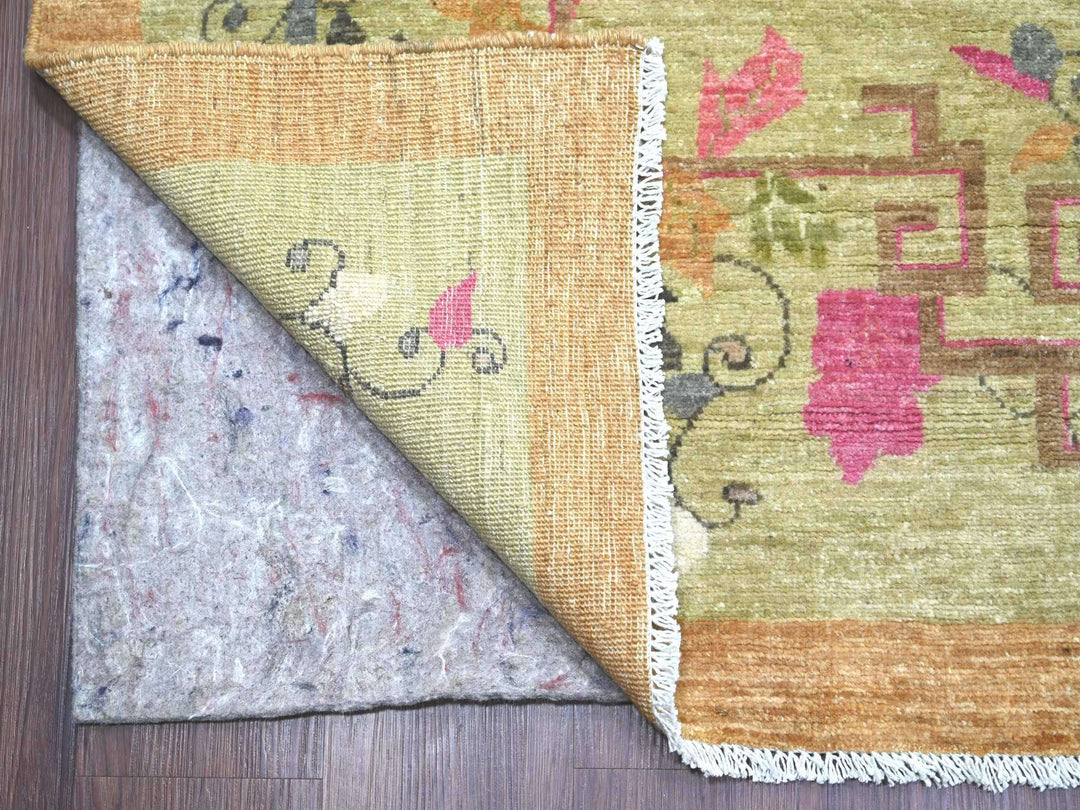 9'10" x 13'6" New Hand Knotted Brown Wool Rectangle Oriental Rug - MOA10222339