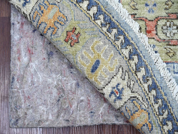 5'9" x 5'11" New Hand Knotted Blue Wool Round Oriental Rug - MOA10222352