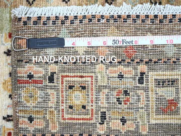 2'7" x 7'9" New Hand Knotted Brown Wool Runner Oriental Rug - MOA10222379