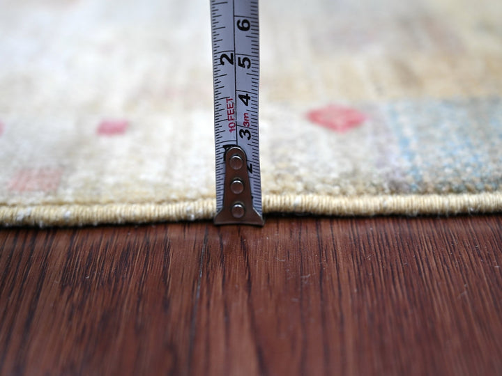 2'7" x 5'7" New Hand Knotted Beige Wool Runner Oriental Rug - MOA10222380