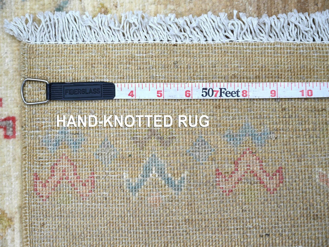 2'7" x 5'7" New Hand Knotted Beige Wool Runner Oriental Rug - MOA10222380