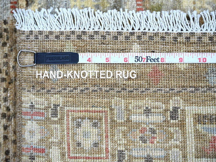 2'10" x 5'9" New Hand Knotted Brown Wool Runner Oriental Rug - MOA10222383
