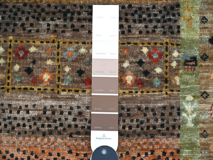2'8" x 9'6" New Hand Knotted Multicolored Wool Runner Oriental Rug - MOA10222384