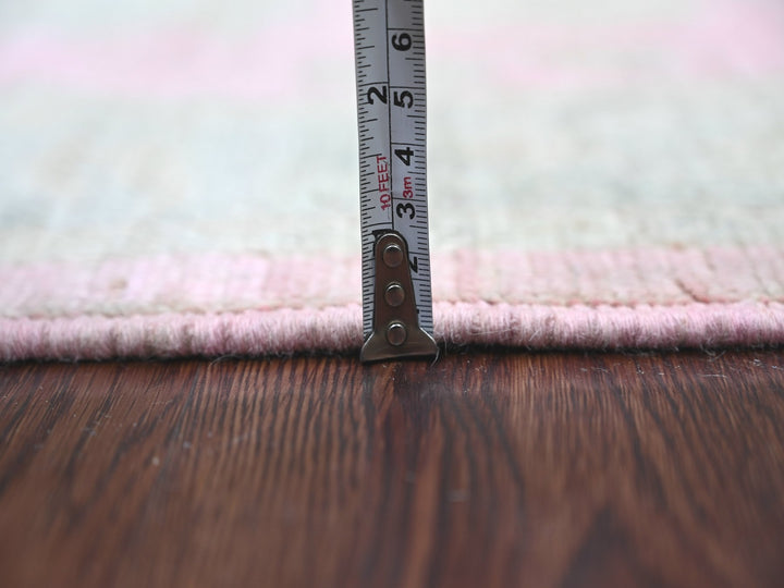 2'8" x 6'0" New Hand Knotted Pink Wool Runner Oriental Rug - MOA10222386