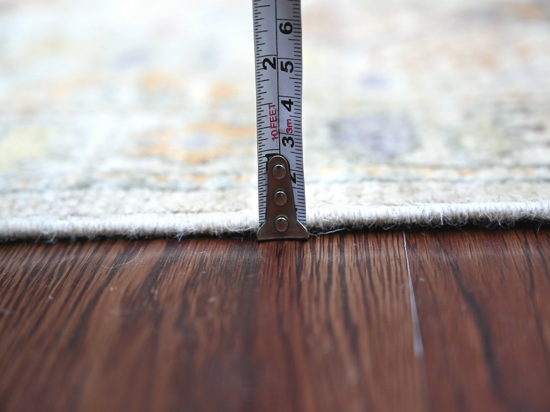 2'9" x 5'10" New Hand Knotted Grey Wool Runner Oriental Rug - MOA10222394