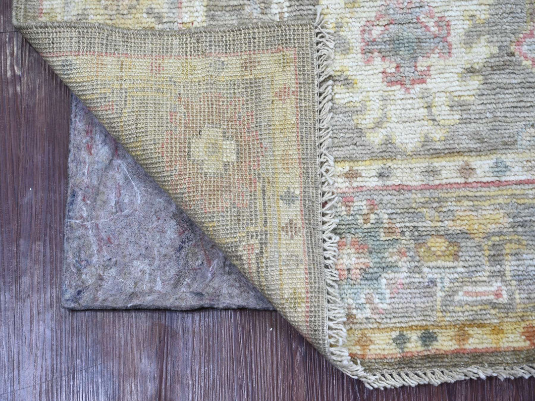 2'9" x 7'9" New Hand Knotted Brown Wool Runner Oriental Rug - MOA10222395