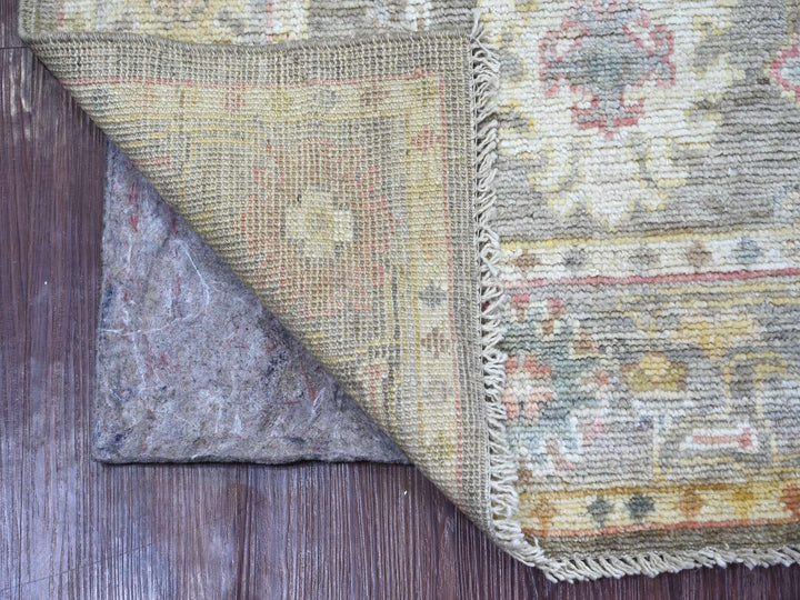 2'9" x 7'9" New Hand Knotted Brown Wool Runner Oriental Rug - MOA10222395