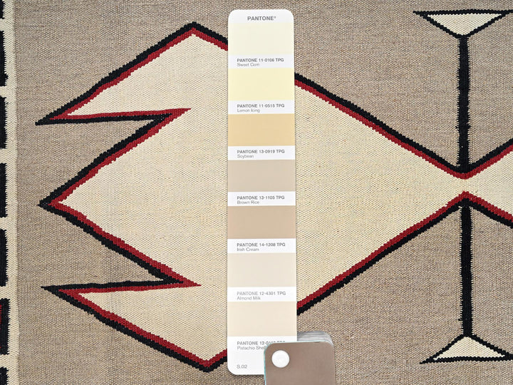 8'2" x 10'2" New Hand Woven Brown Wool Rectangle Oriental Rug - MOA1022239