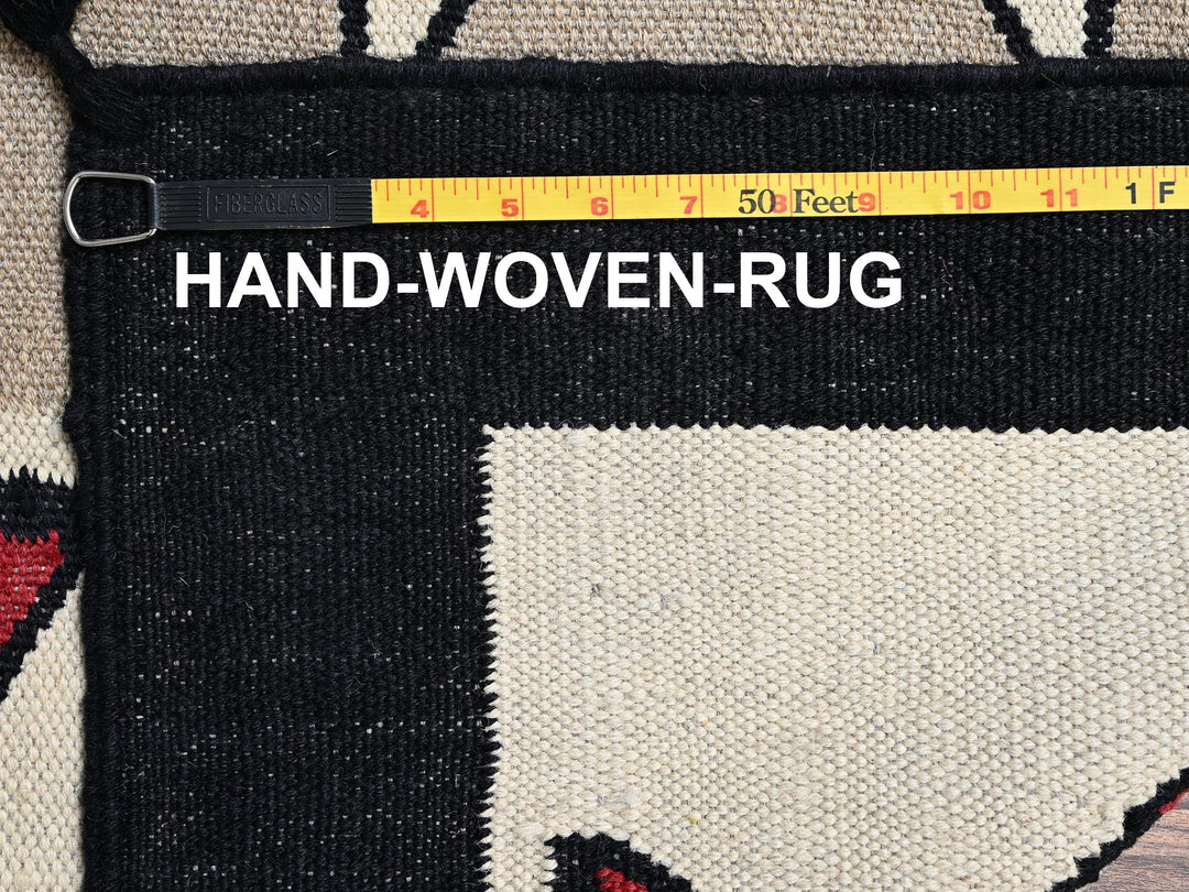 8'2" x 10'2" New Hand Woven Brown Wool Rectangle Oriental Rug - MOA1022239