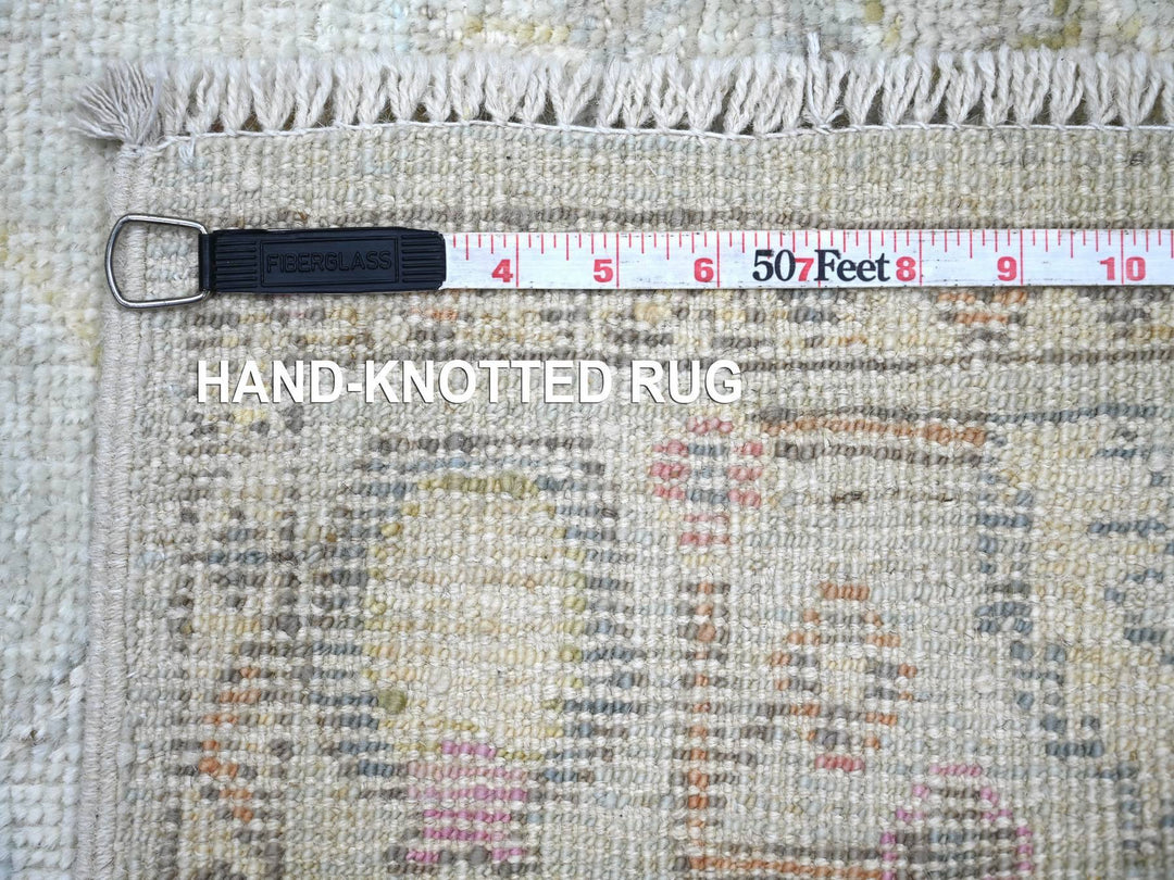 2'11" x 19'2" New Hand Knotted Blue Wool Runner Oriental Rug - MOA10222403
