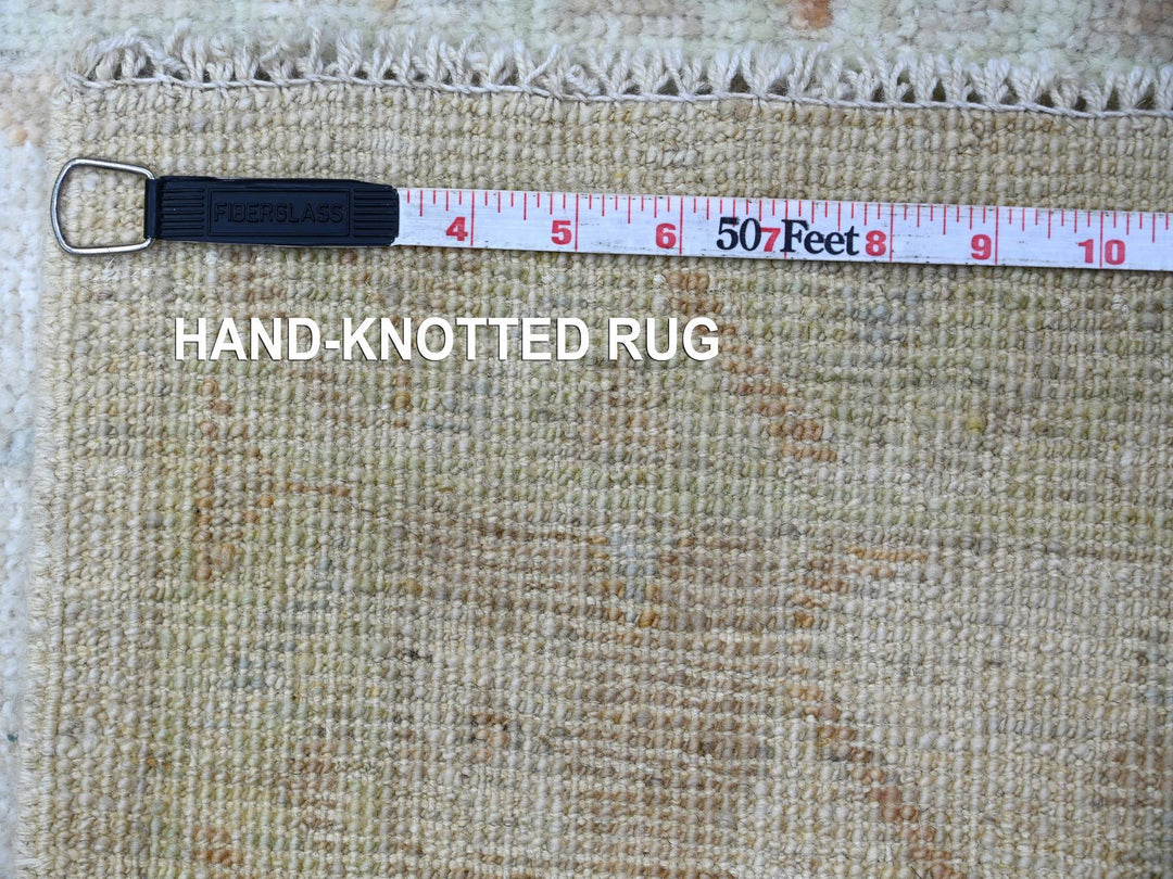 2'1" x 2'11" New Hand Knotted Grey Wool Rectangle Oriental Rug - MOA10222408