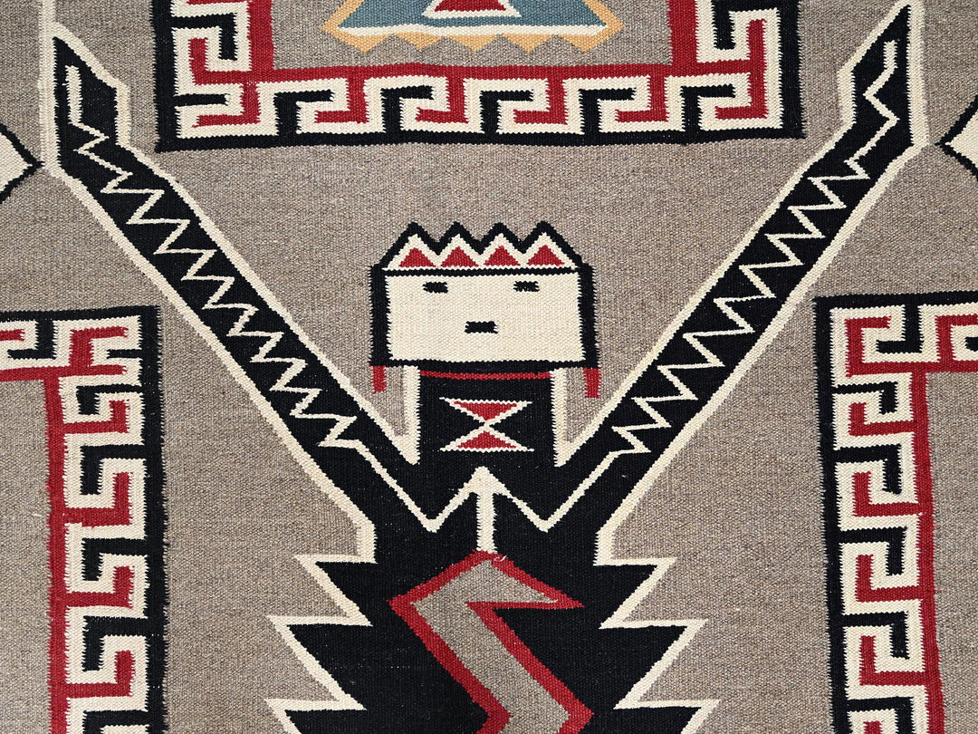 8'0" x 9'8" New Hand Woven Brown Wool Rectangle Oriental Rug - MOA1022240