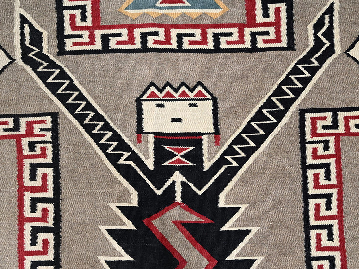 8'0" x 9'8" New Hand Woven Brown Wool Rectangle Oriental Rug - MOA1022240