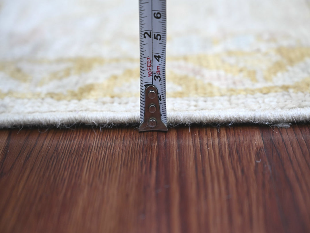 1'11" x 5'11" New Hand Knotted Grey Wool Runner Oriental Rug - MOA10222412