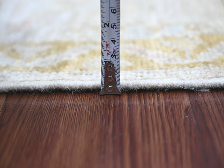 1'11" x 5'11" New Hand Knotted Grey Wool Runner Oriental Rug - MOA10222412