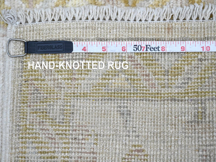 1'11" x 5'11" New Hand Knotted Grey Wool Runner Oriental Rug - MOA10222412