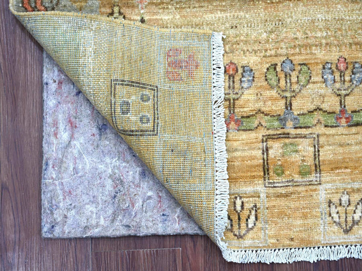 3'1" x 4'11" New Hand Knotted Brown Wool Rectangle Oriental Rug - MOA10222414