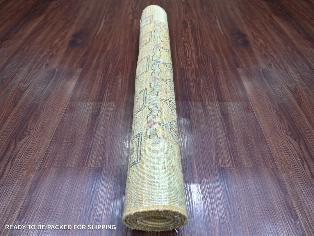 3'1" x 4'11" New Hand Knotted Brown Wool Rectangle Oriental Rug - MOA10222414
