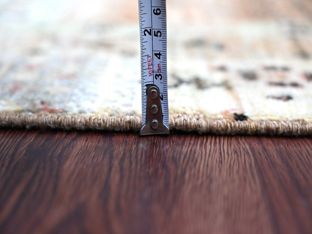 2'8" x 5'7" New Hand Knotted Brown Wool Runner Oriental Rug - MOA10222416