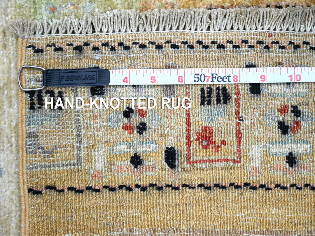 2'11" x 4'10" New Hand Knotted Brown Wool Rectangle Oriental Rug - MOA10222418