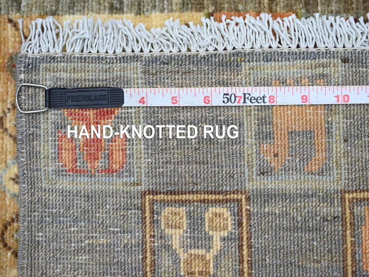 3'0" x 4'10" New Hand Knotted Grey Wool Rectangle Oriental Rug - MOA10222419