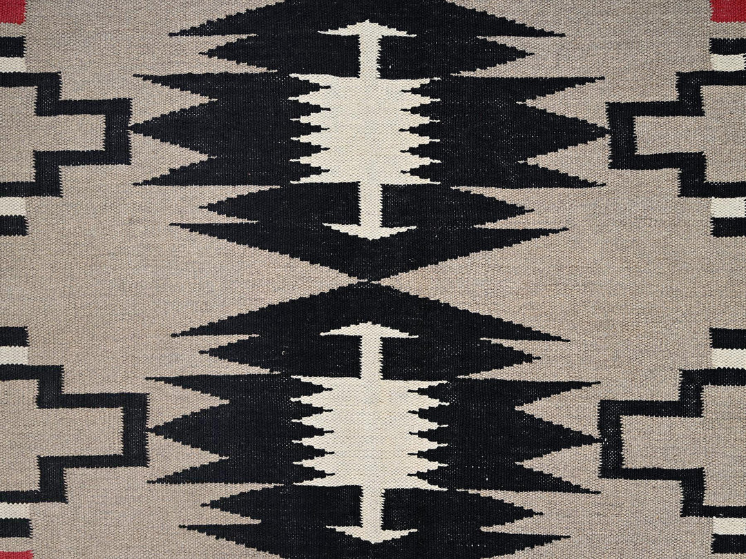 8'1" x 10'2" New Hand Woven Brown Wool Rectangle Oriental Rug - MOA1022241