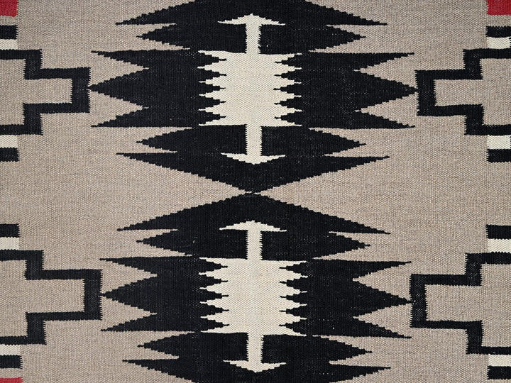 8'1" x 10'2" New Hand Woven Brown Wool Rectangle Oriental Rug - MOA1022241