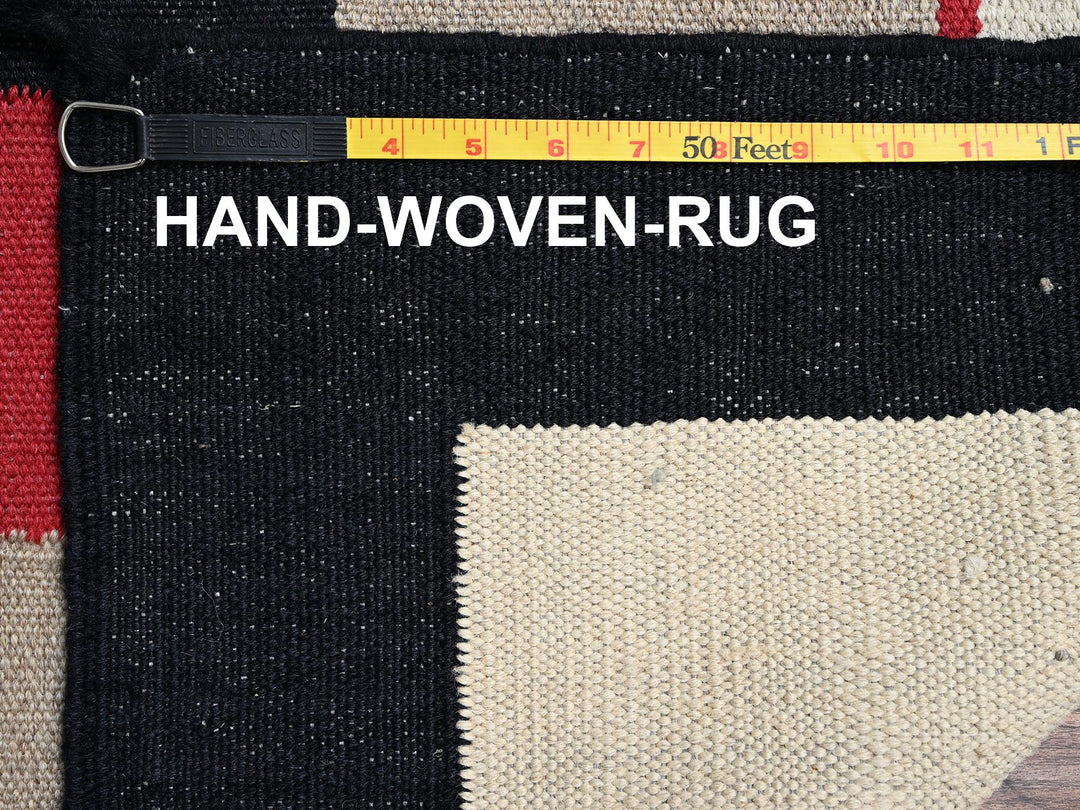 8'1" x 10'2" New Hand Woven Brown Wool Rectangle Oriental Rug - MOA1022241