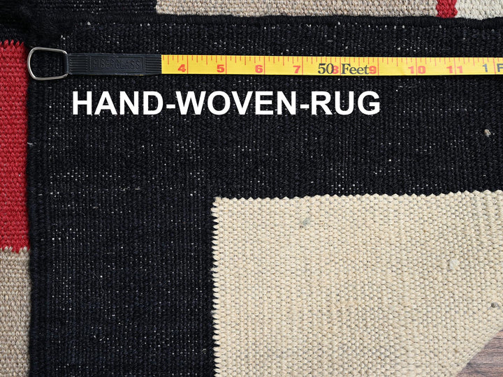 8'1" x 10'2" New Hand Woven Brown Wool Rectangle Oriental Rug - MOA1022241