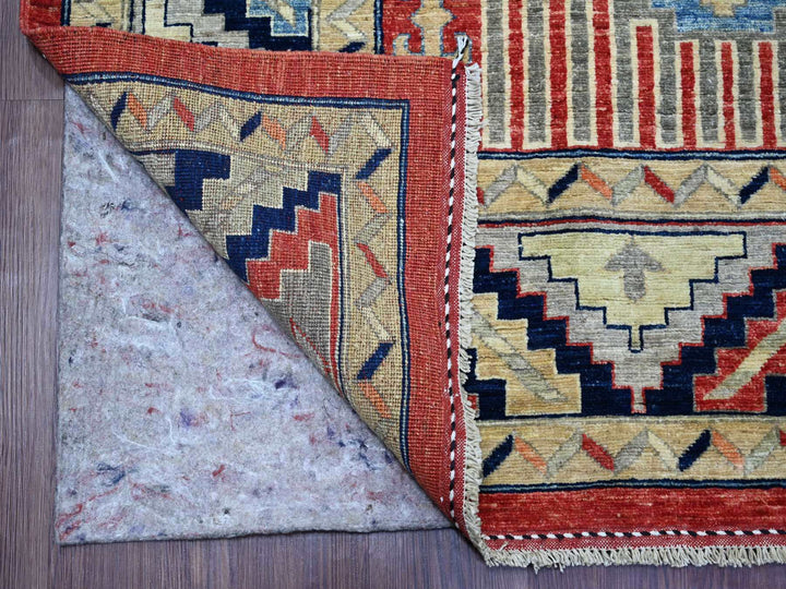 8'1" x 9'9" New Hand Knotted Red Wool Rectangle Oriental Rug - MOA10222435