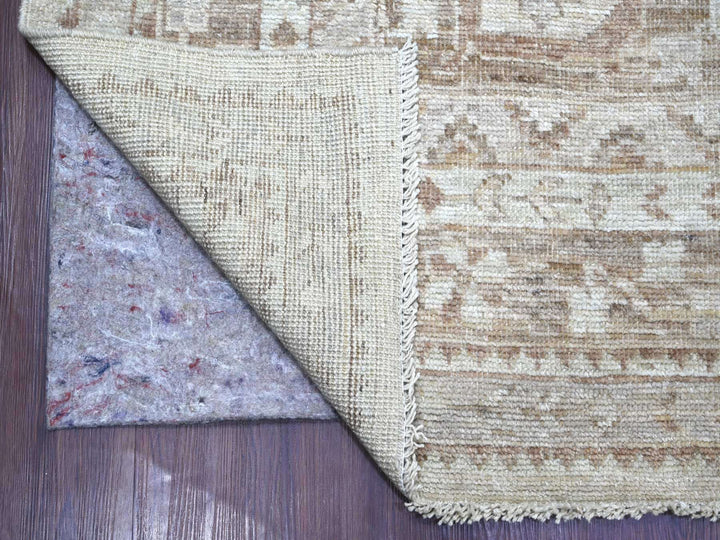 7'10" x 9'10" New Hand Knotted Grey Wool Rectangle Oriental Rug - MOA10222438