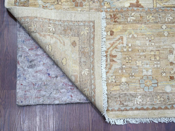 9'0" x 11'9" New Hand Knotted Grey Wool Rectangle Oriental Rug - MOA10222440